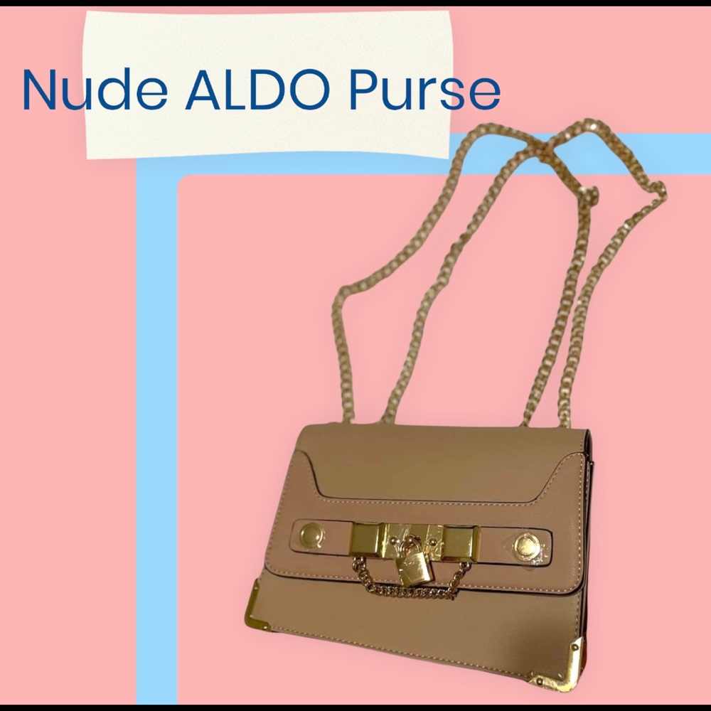 Small nude ALDO purse